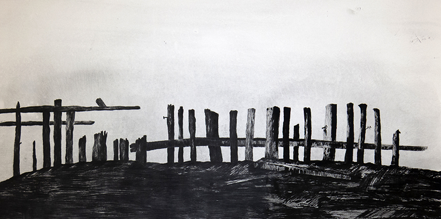 Längs älven en grafisk bild