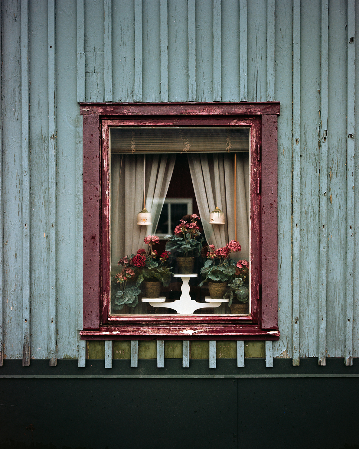 Fotografi på ett fönster