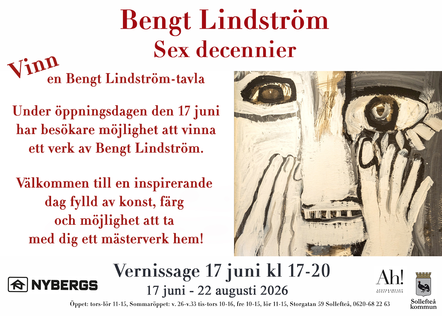 vernissage för Bengt Lindström