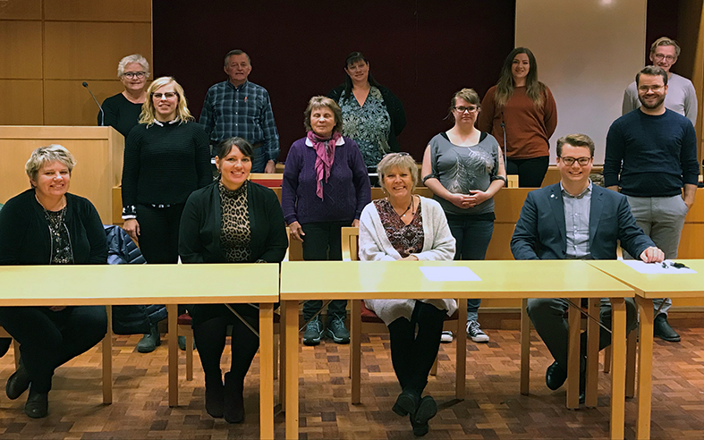 13 personer från Sollefteå kommuns nya Landsbygdsråd som bildades år 2020